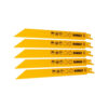 DeWalt DT2353-QZ 203mm 14 TPI Bi-Metal Reciprocating Saw Blades (5 Pack)