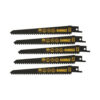 DeWalt DT2362-QZ 152mm 6 TPI Bi-Metal Reciprocating Saw Blades (5 Pack)
