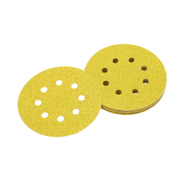 DeWalt DT3105-QZ ROS 125mm 120G Multi-Purpose Sandpaper 8-Hole Disc (10 Pack)