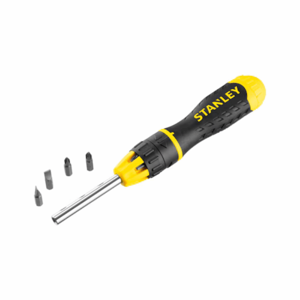 Stanley Multi-Bit Ratcheting Screwdriver With Bit Set