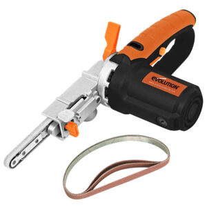 Evolution 400w Electric Thin Belt Sander Power File 230v With 3 Sanding Belts