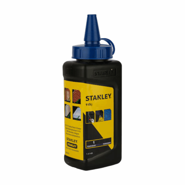 Stanley PowerWinder Chalk Line Reel (30m) With Blue Chalk And Level