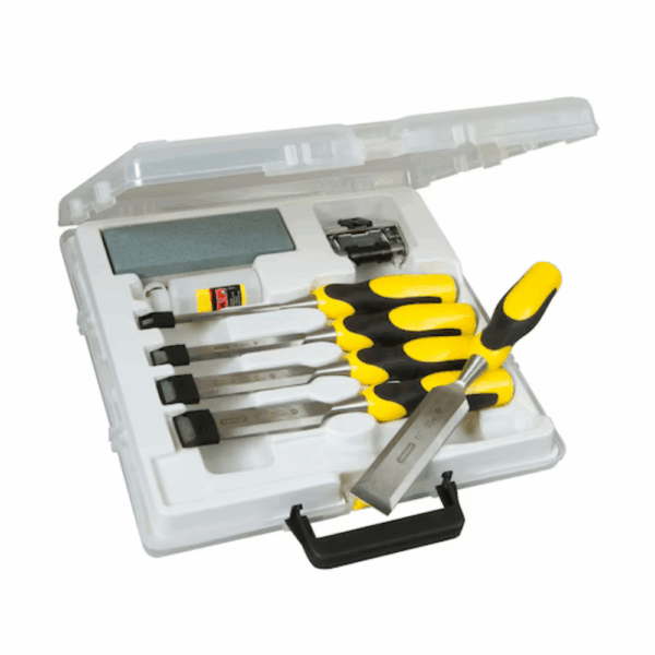 Stanley Dynagrip 6, 12, 18, 25mm and 32mm Wood Chisel Set (5 Pc.)