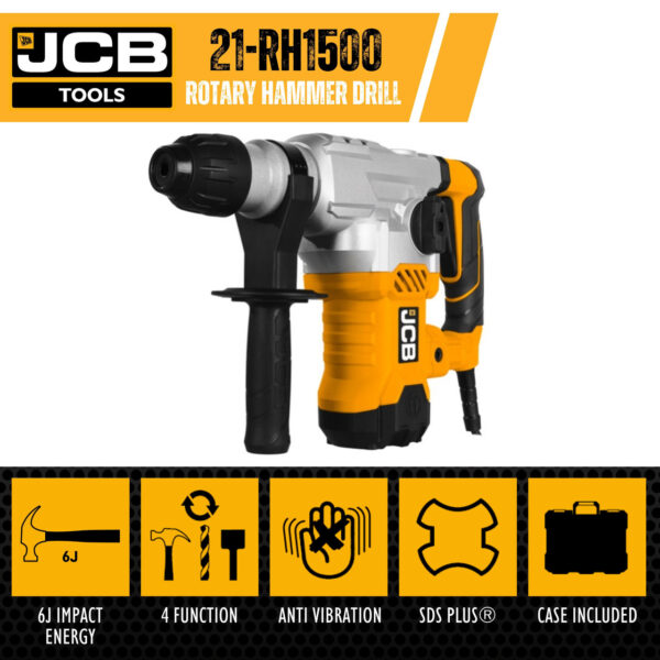 JCB 1500W Rotary Hammer Drill
