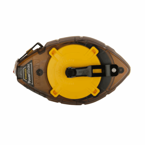 Stanley PowerWinder Chalk Line Reel (30m) With Blue Chalk And Level