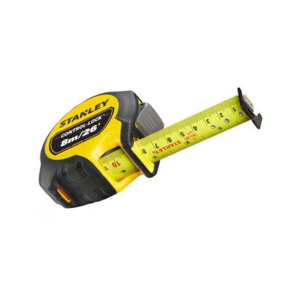 Stanley Control-Lock 8m/26ft Tape Measure (25mm Wide)