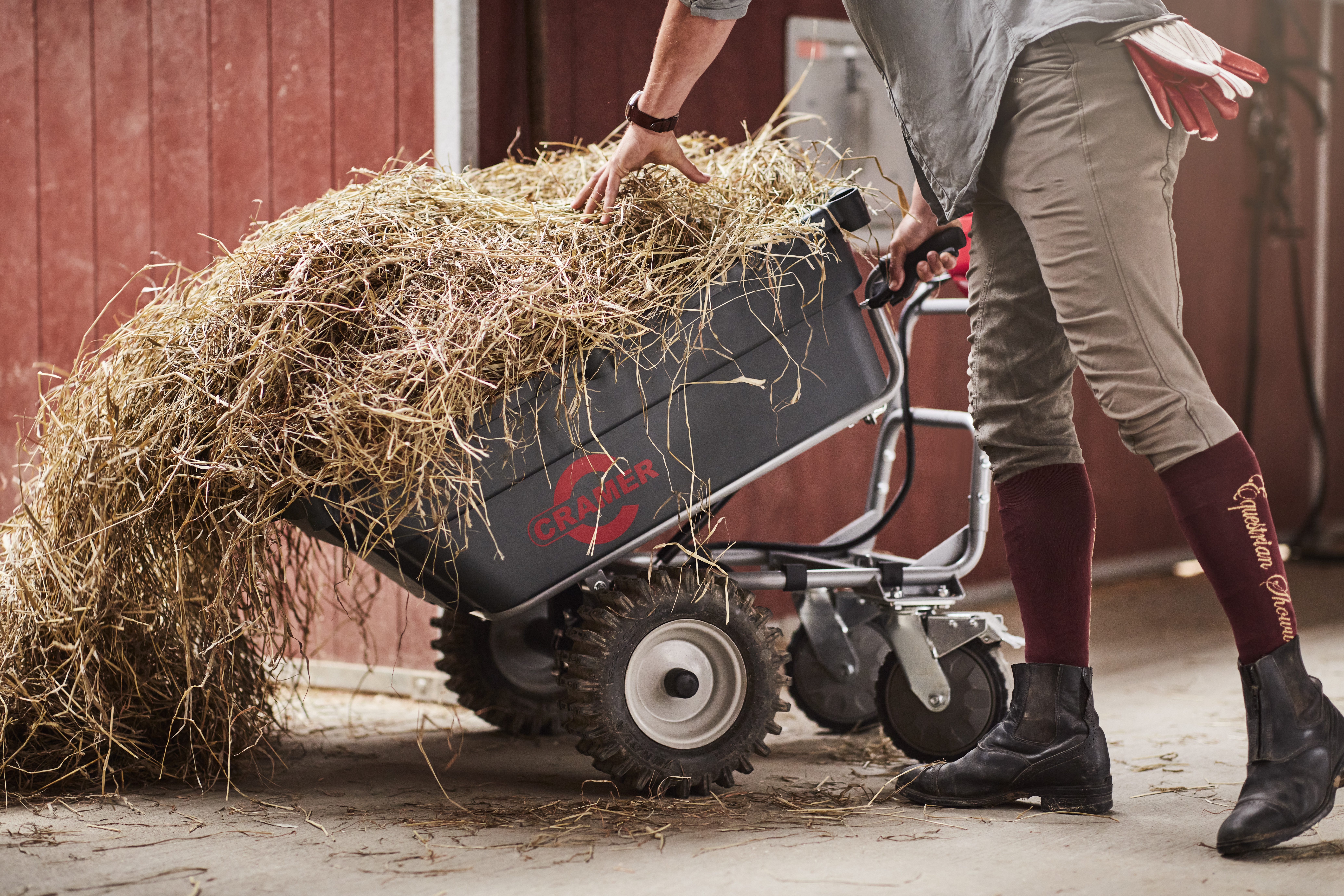 Cramer 82UC 82V Utility Cart – Heavy-Duty Battery-Powered Transport Cart with Self-Propelled Drive (Tool Only)