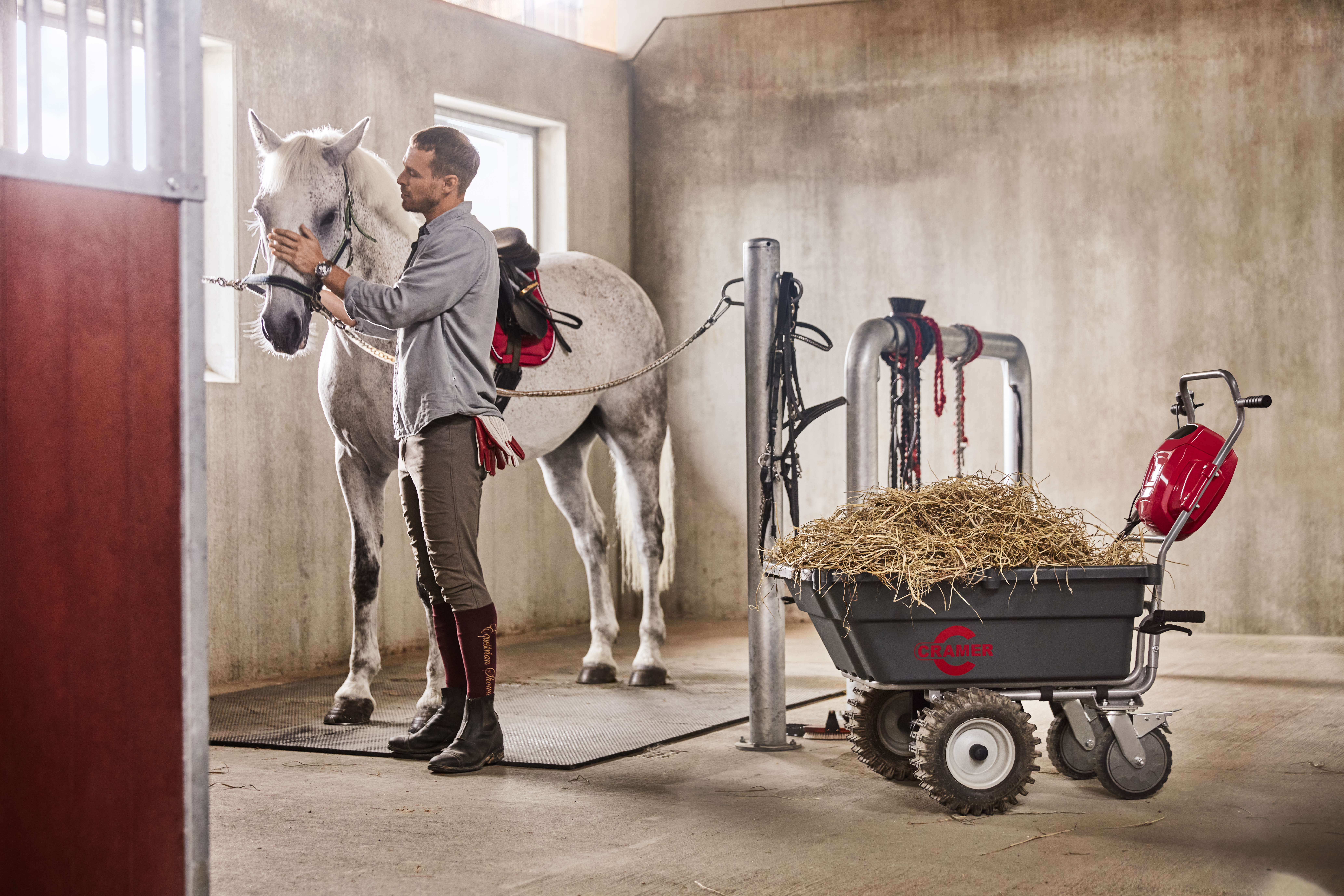 Cramer 82UC 82V Utility Cart – Heavy-Duty Battery-Powered Transport Cart with Self-Propelled Drive (Tool Only)