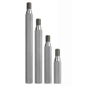Wet Core Extension Bars - 1" 1/4 UNC Male to 1" 1/4 UNC Female Hex. Shank