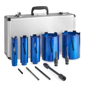 Trojan Platinum Professional Dry Diamond Core Kit Set (11 piece)