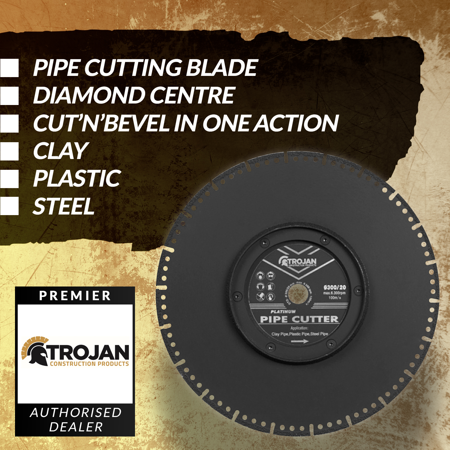Trojan Platinum Pipe Cutter Blades DTW Tools Machinery Trojan Platinum Pipe Cutter Blades DTW Tools Machinery