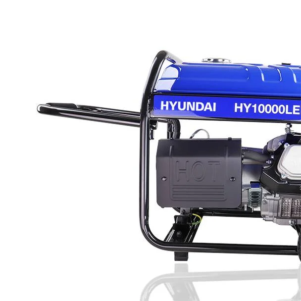Hyundai 8kW/10kVA* Recoil and Electric Start Site Petrol Generator | HY10000LEK-2