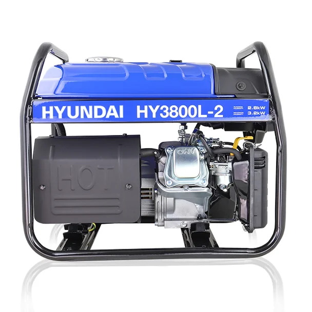 Hyundai 3.2kW / 4kVa* Recoil Start Site Petrol Generator | HY3800L-2