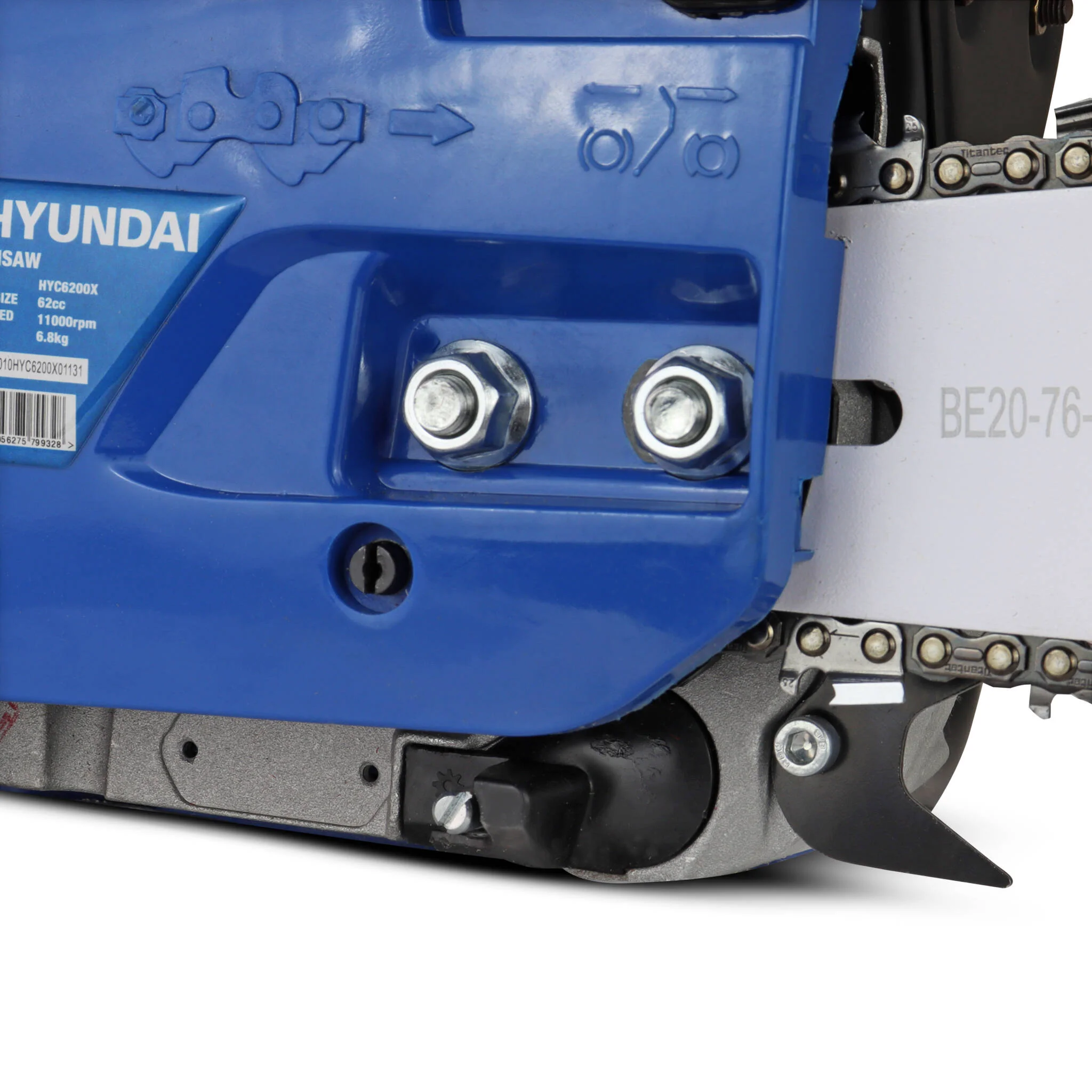 Hyundai HYC6200X 62cc 20” Petrol Chainsaw, 2-Stroke Easy-Start