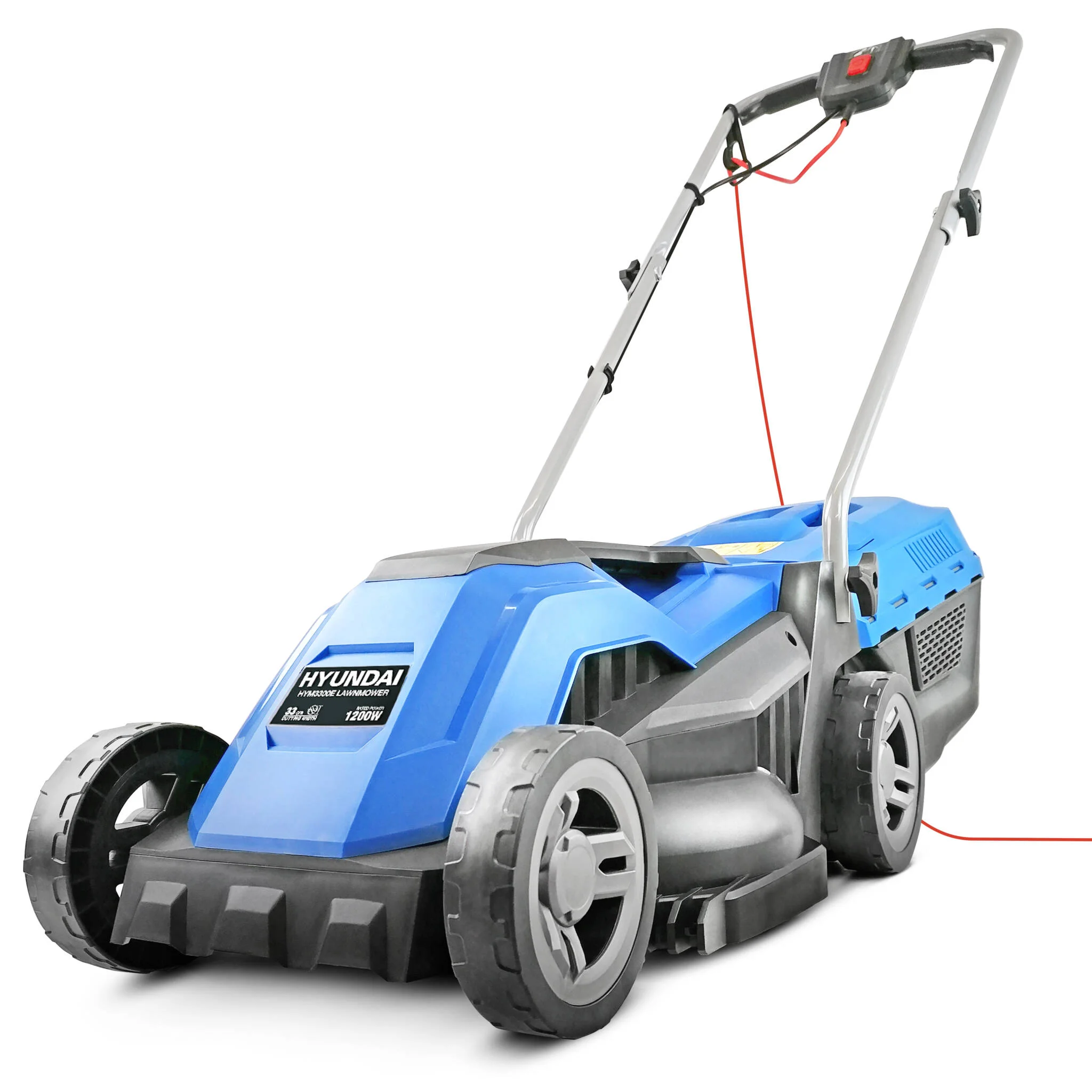 Hyundai HYM3300E 33cm Corded Electric 1200w/230v Roller Mulching Lawnmower