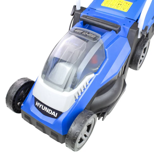 Hyundai HYM40LI330P 40V Lithium-Ion Cordless Battery Powered Roller Lawn Mower 33cm Cutting Width With Battery and Charger