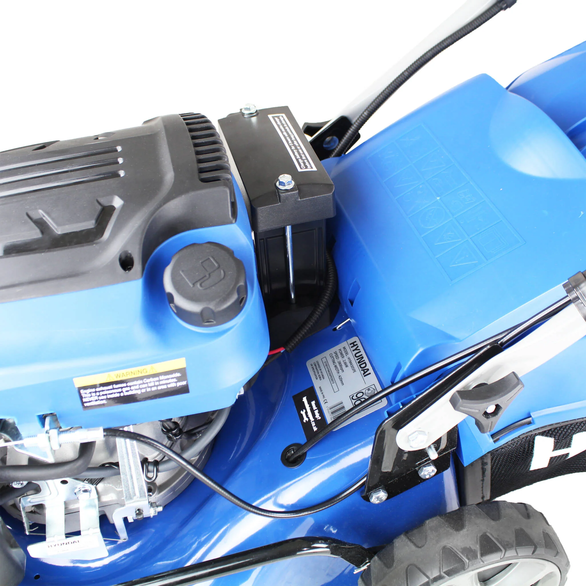 Hyundai HYM430SPE 17"/42cm 139cc Electric-Start Self-Propelled Petrol Lawnmower
