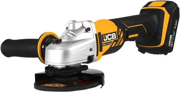 JCB 18V Angle Grinder 2 X 4Ah Batteries With L BOXX 136 Tool Case DTW Tools Machinery