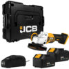 JCB 18V Angle Grinder 2 X 5Ah Batteries With L-BOXX 136 Tool Case - Image 2