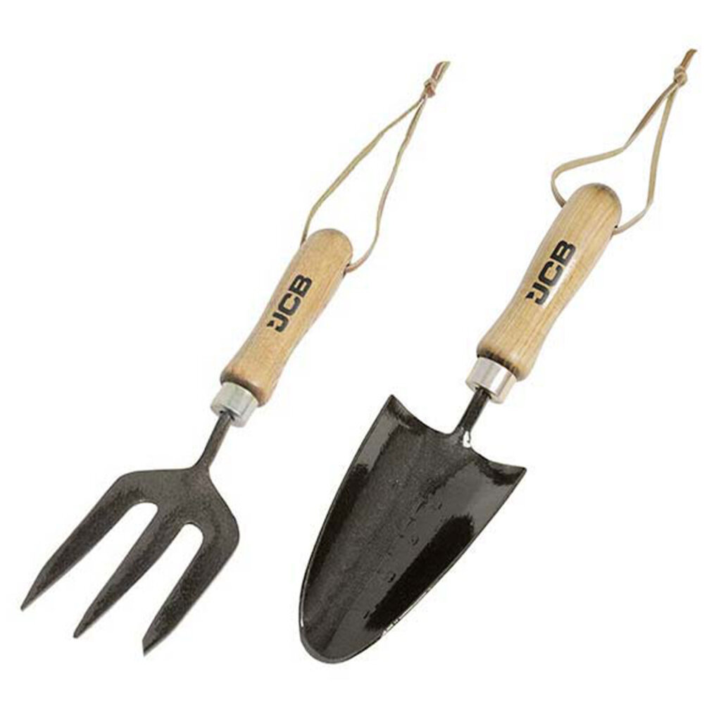 JCB Heritage Hand Trowel & Fork Set · DTW Tools & Machinery