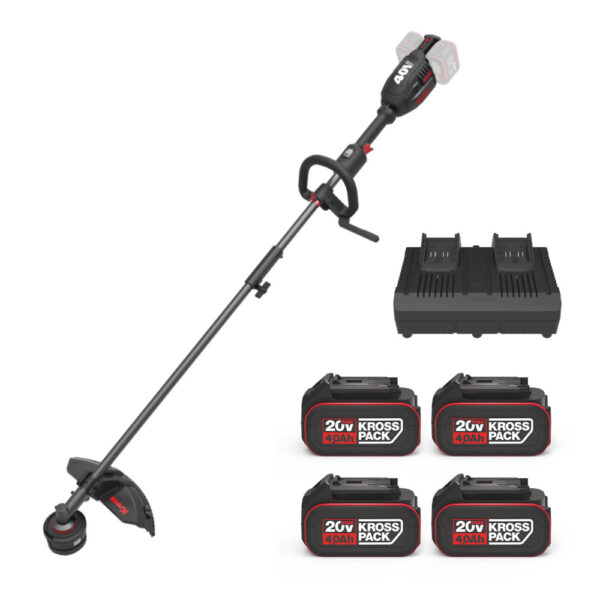 Kress KG155E.9 40 V 38 cm Cordless Brushless Attachment-Capable Grass Trimmer/Brush Cutter