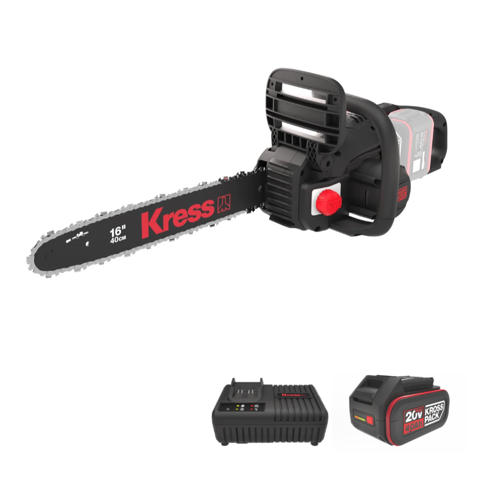 Kress KG347E.9 40 V Chainsaw – 40 cm Bar
