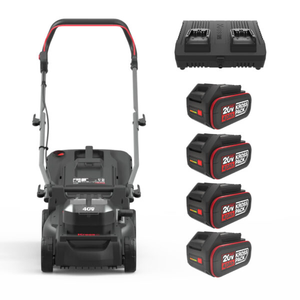 Kress KG745.9 40 V Cordless Push Lawn Mower With 37 cm Cutting Width