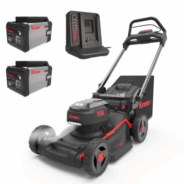 Kress KG756E.9 60 V Cordless Push Lawn Mower With 46 cm Cutting Width