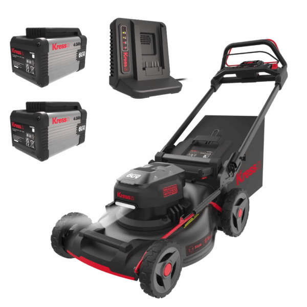 Kress KG760E.9 60 V Cordless Self-Propelled Lawn Mower With 51 cm Cutting Width