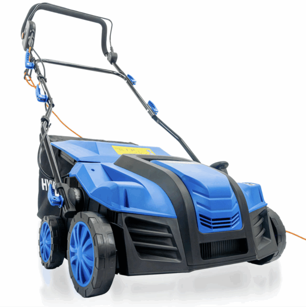 Hyundai 2000W 16” / 40cm Artificial Grass Sweeper, Multi-Use Brush & 55L Collection Bag | HYSW2000E
