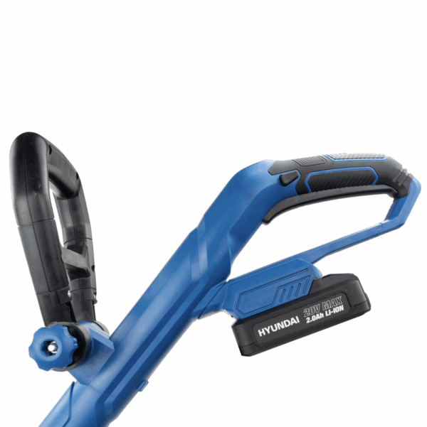 Hyundai 20V 2-in-1 Cordless Grass Trimmer and Lawn Edger 2Ah Battery, 25cm Cut | HY2187
