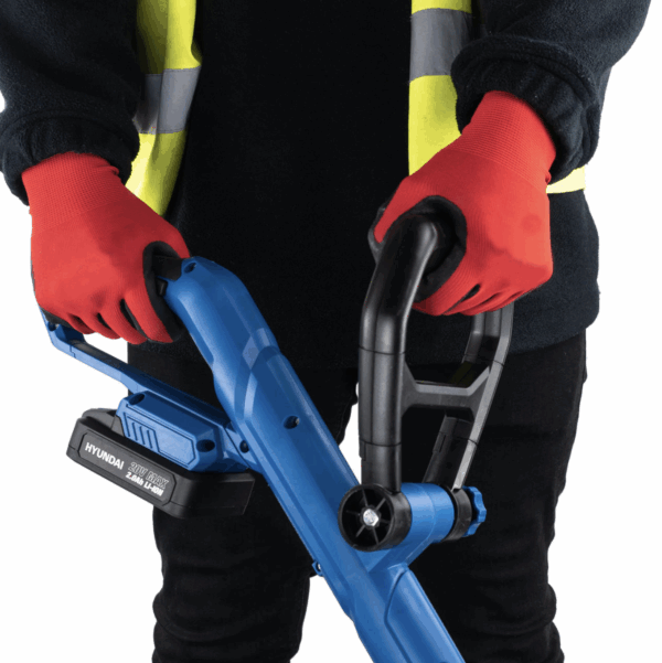 Hyundai 20V 2-in-1 Cordless Grass Trimmer and Lawn Edger 2Ah Battery, 25cm Cut | HY2187