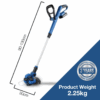 Hyundai 20V 2-in-1 Cordless Grass Trimmer and Lawn Edger 2Ah Battery, 25cm Cut | HY2187 - Image 18