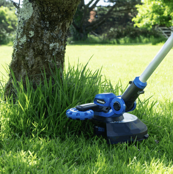 Hyundai 20V 2-in-1 Cordless Grass Trimmer and Lawn Edger 2Ah Battery, 25cm Cut | HY2187
