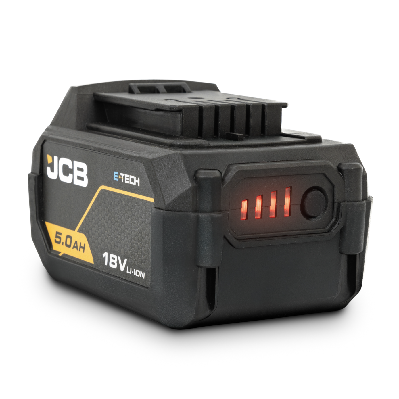 JCB Pro 18V Kit Combi Drill 75Nm Impact Driver 230Nm Angle Grinder 115mm With 2 x 5.0Ah Batteries Charger And Tool Bag