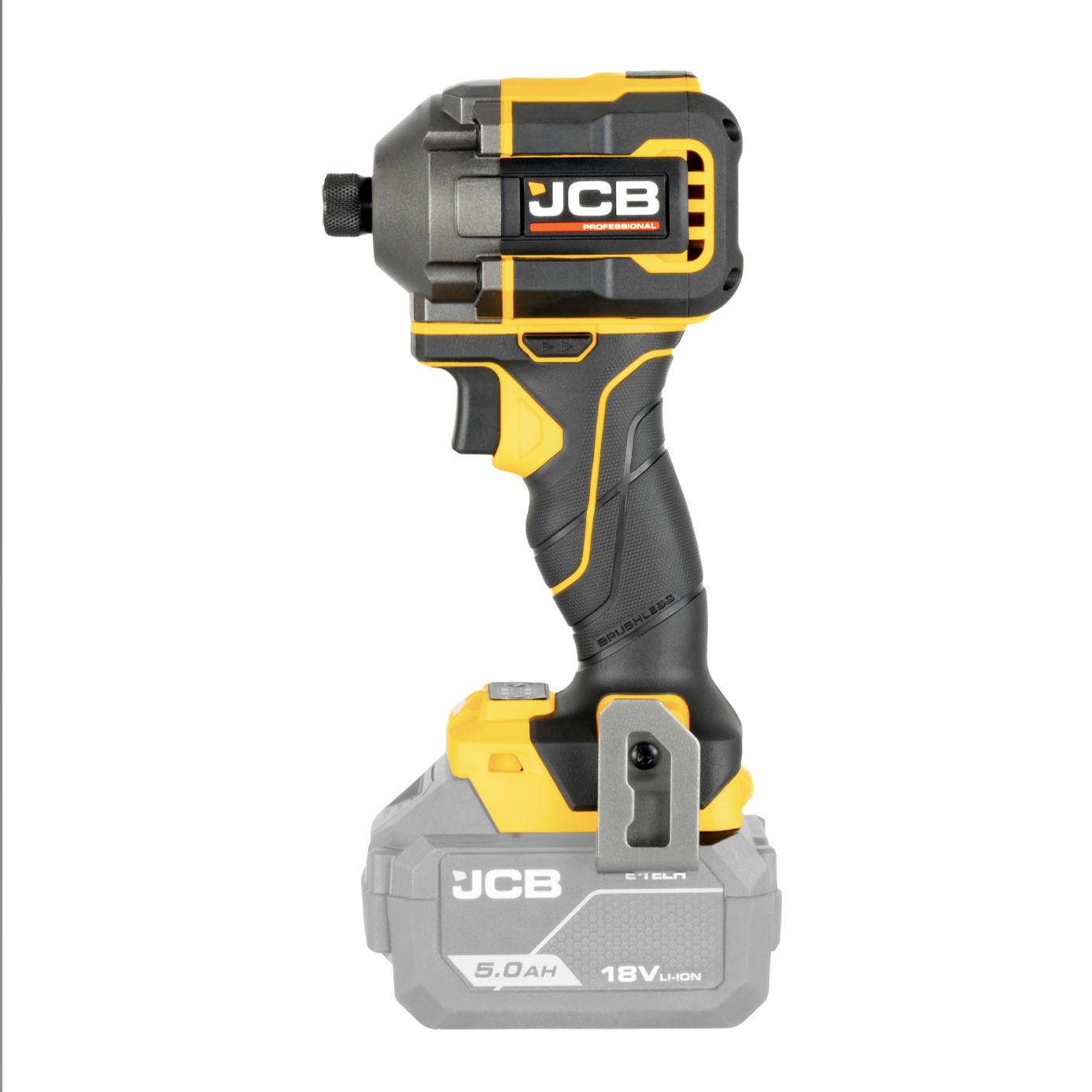 JCB 18V Pro Kit Combi Drill 75Nm Impact Driver 230Nm Multi Tool With 2.0Ah And 5.0Ah Batteries Fast Charger And Tool Bag