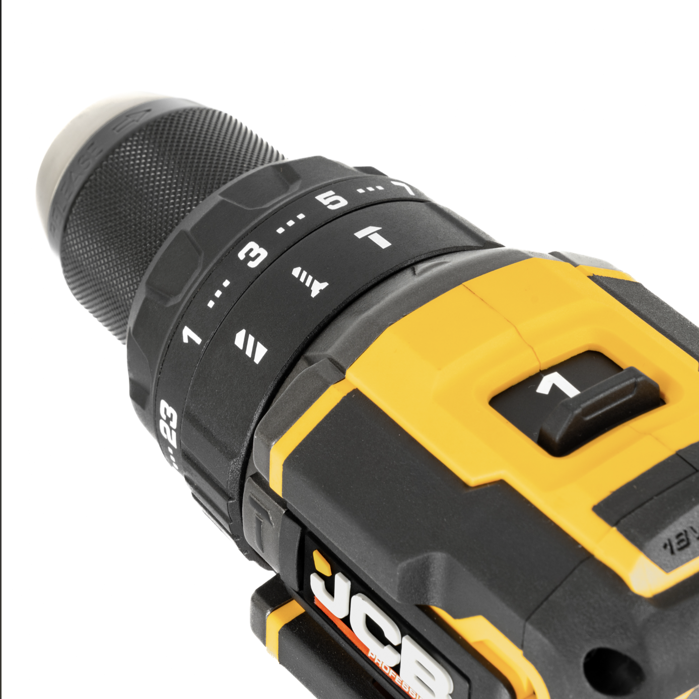 JCB 18V Pro Kit Combi Drill 75Nm Impact Driver 230Nm Multi Tool With 2.0Ah And 5.0Ah Batteries Fast Charger And Tool Bag