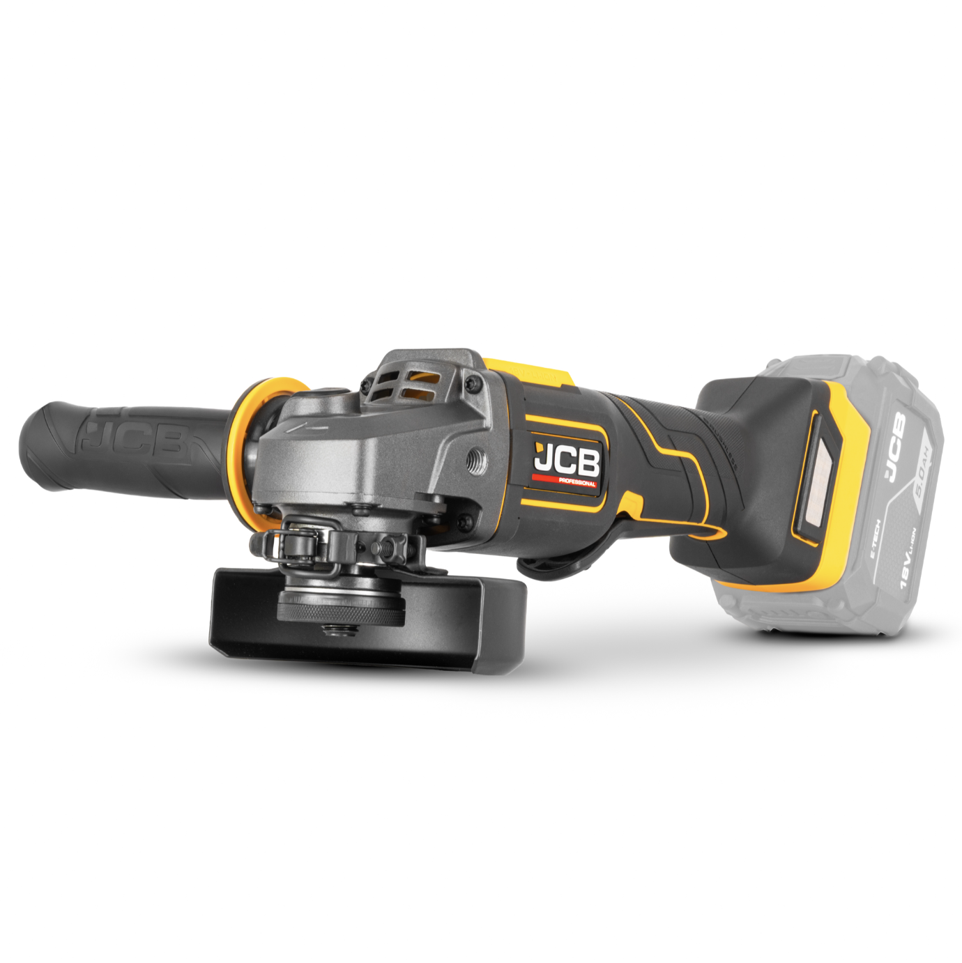 JCB Pro 18V Kit With 75Nm Combi Drill And 115mm Angle Grinder, 2 x 5.0Ah Batteries, Fast Charger And Soft Tool Bag
