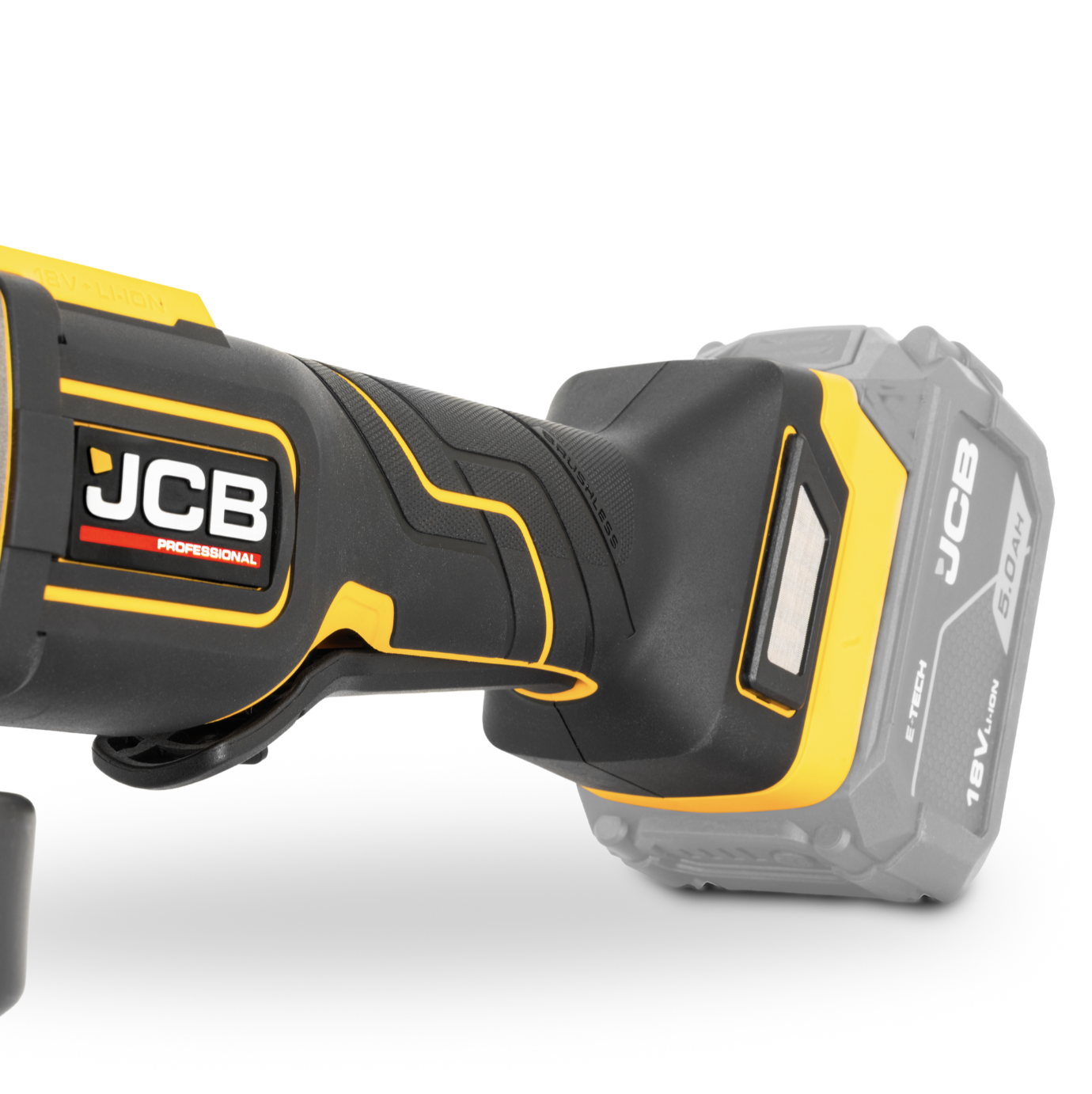 JCB Pro 18V Kit With 75Nm Combi Drill And 115mm Angle Grinder, 2 x 5.0Ah Batteries, Fast Charger And Soft Tool Bag