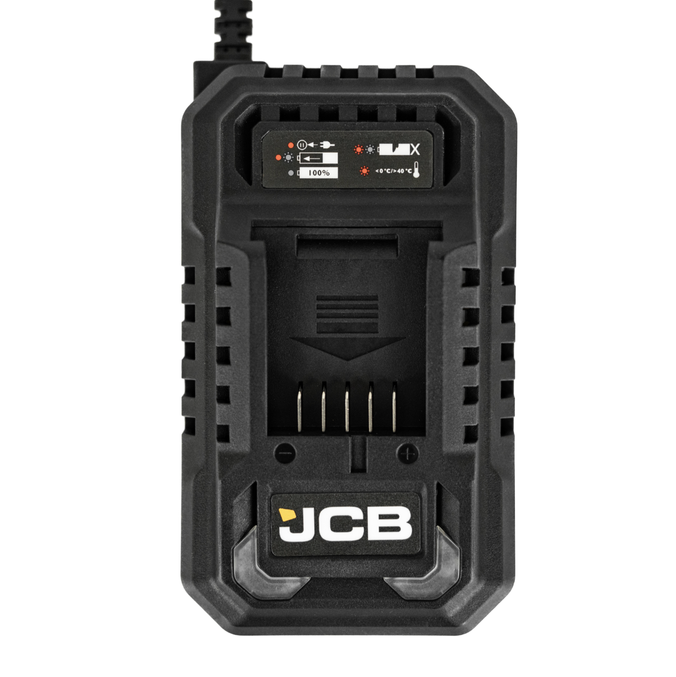 JCB Pro 18V Kit With 75Nm Combi Drill And 115mm Angle Grinder, 2 x 5.0Ah Batteries, Fast Charger And Soft Tool Bag