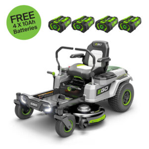 EGO ZT4201E-L – Z6 Zero Turn Ride-On Lawn Mower + 4x FREE 10Ah Batteries