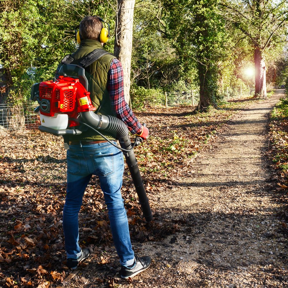 43cc 2-Stroke Backpack Petrol Leaf Blower – 665 CFM, 270 MPH, Gas Powered, 5-Year Warranty