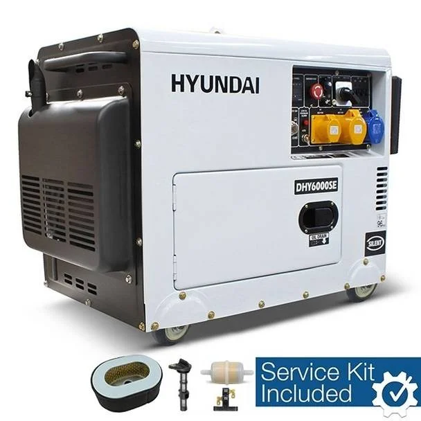 Hyundai 5.2kW Single Phase Diesel Standby Generator DHY6000SE