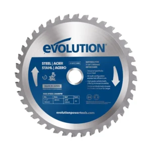 Evolution 185mm Mild Steel Cutting 40T TCT Mitre Saw Blade