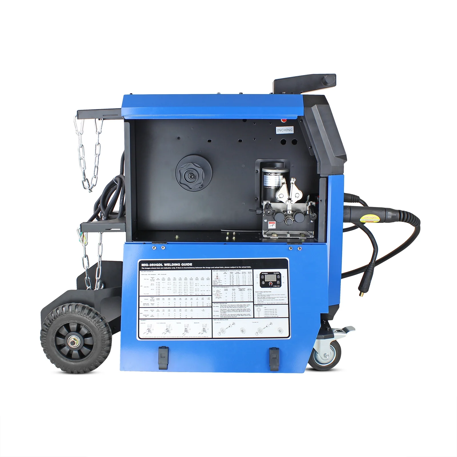 Hyundai MIG DC Inverter Welder, 400V Three Phase, Pro Series | HYMIG-350GDL