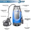 Hyundai Electric Submersible Dirty Water Pump 850w HYSP850D - Image 7