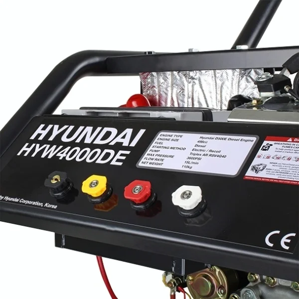 Hyundai Diesel Pressure Washer 4000psi 498cc HYW4000DE2