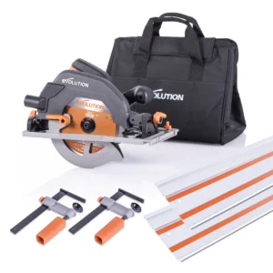 Evolution R185CCSX+ ST2800 Handheld Circular Saw Carry Bag And 2.8m Track Bundle (2x1400mm)