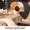 Evolution R255SMS-DB+ 255mm Double Bevel Sliding Compound Mitre Saw With 40T Wood Blade And 28T Multi-Material TCT Blade - Image 5
