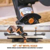 Evolution R255SMS-DB+ 255mm Double Bevel Sliding Compound Mitre Saw With 40T Wood Blade And 28T Multi-Material TCT Blade - Image 7